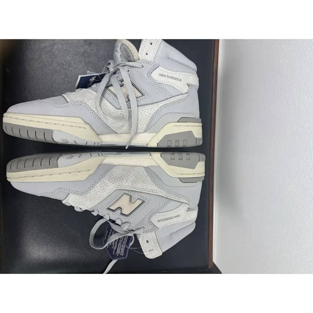 New Balance 650R BB650RGG Gray High Top Sneakers Men 6.5 Women 8 NWT Defect